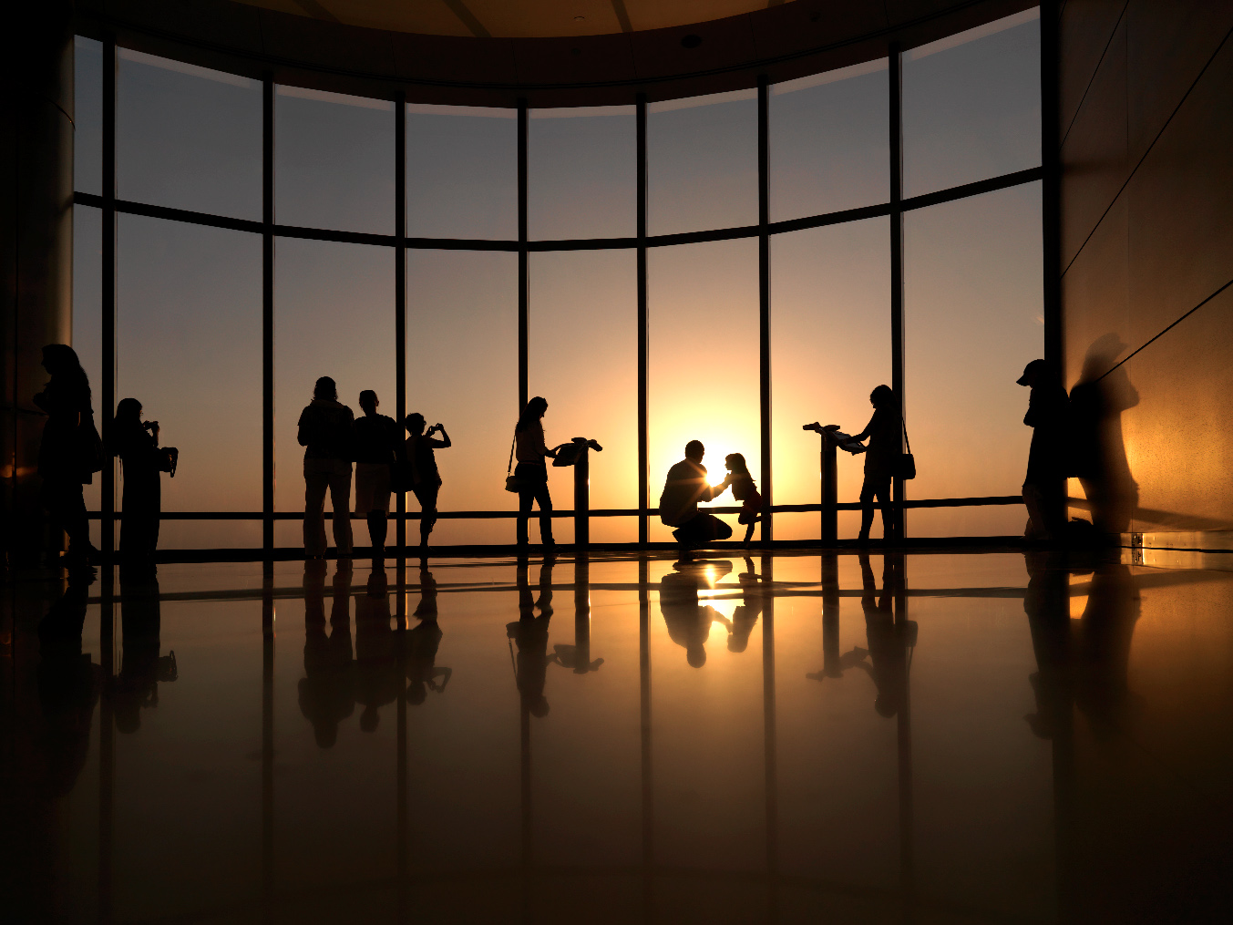 Solo traveler at Burj Khalifa
